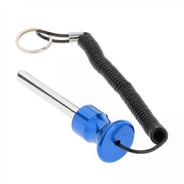 3xMagnetic Weight Stack Pin with Pull Rope Replacement Parts 10x80mm Blue