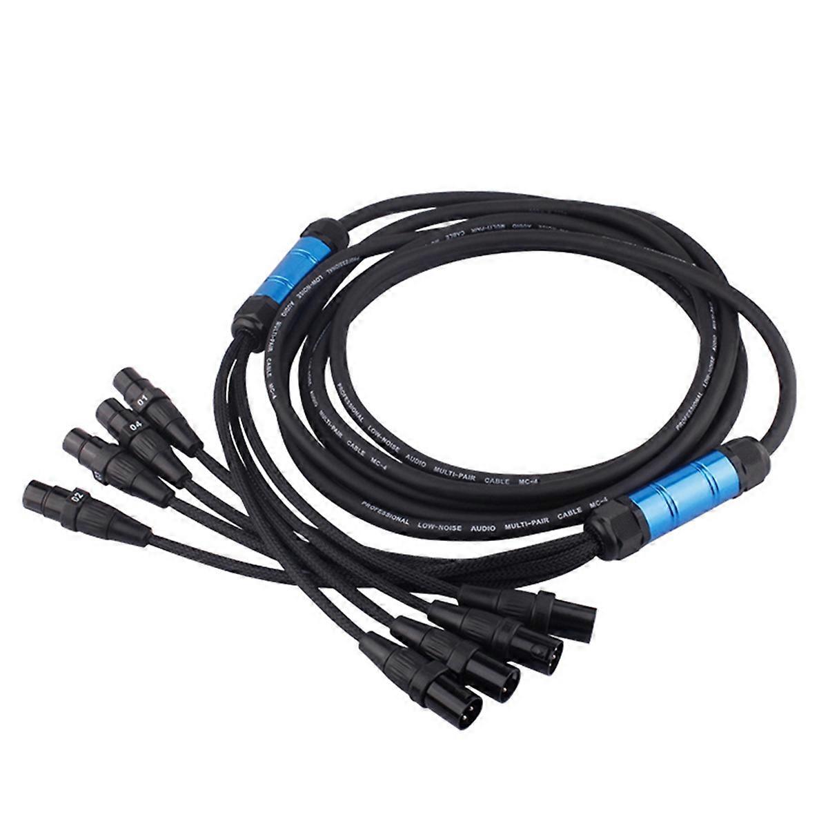 4 Channel XLR Cable Audio Extension Stage Extension Cord,3 Meter