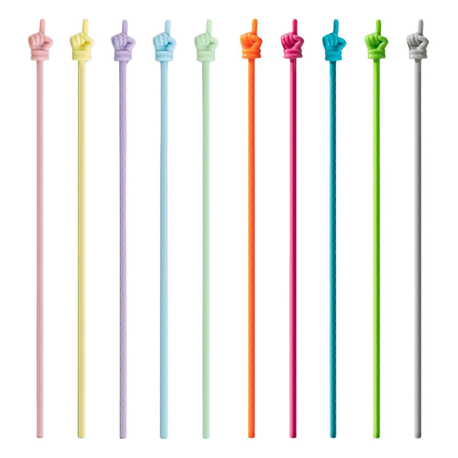 5/10Pcs Small Hand Pointers Small Pointers Finger Stick Plastic Teacher Pointers Finger Pointers Stick for Kid Reading Multicolor