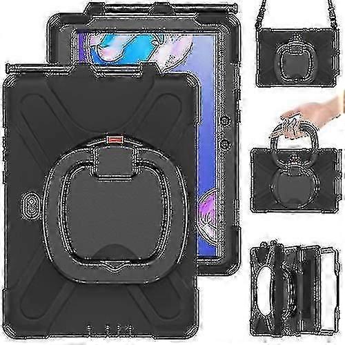 For Samsung Galaxy Tab Active Pro Silicone + Pc Protective Case With Holder Shoulder Strap