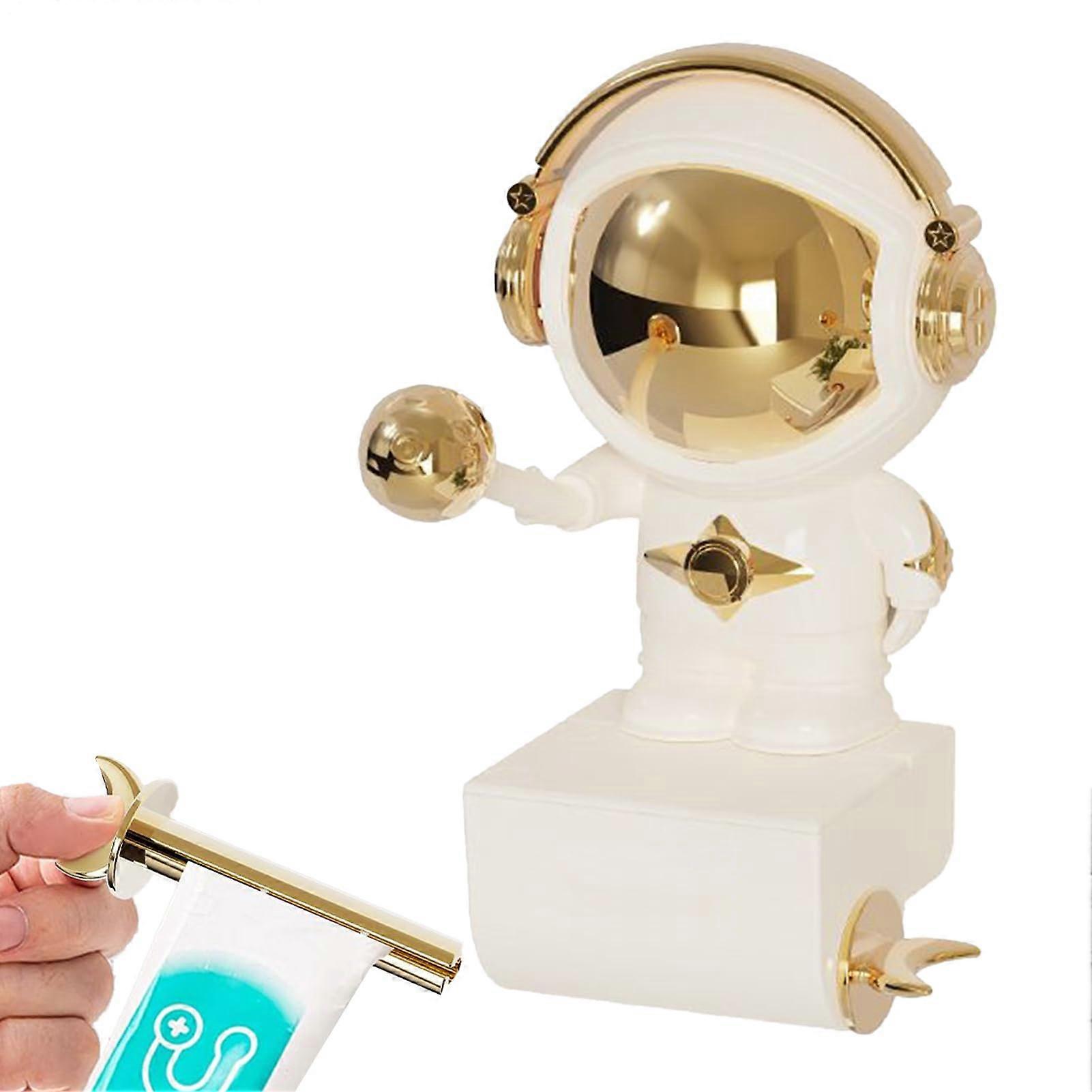 Toothpaste dispenser Toothpaste squeezer – Holder for , bathroom, counter, toilet, family, , Astronaut design for easy storage and spacesaving