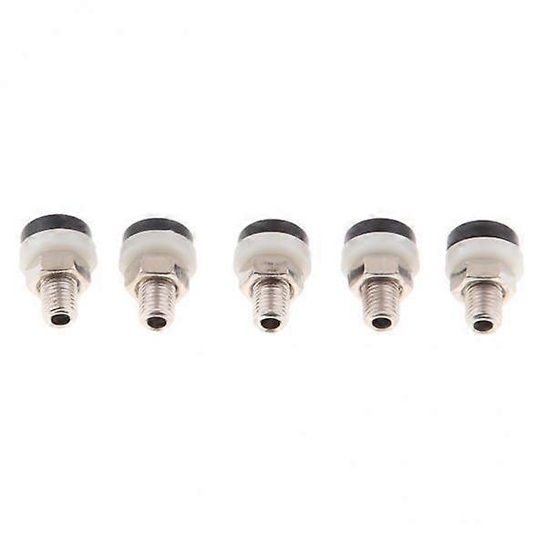 5x5pcs 2mm Banana Socket Panel Mount Binding Post Terminal Connector Black