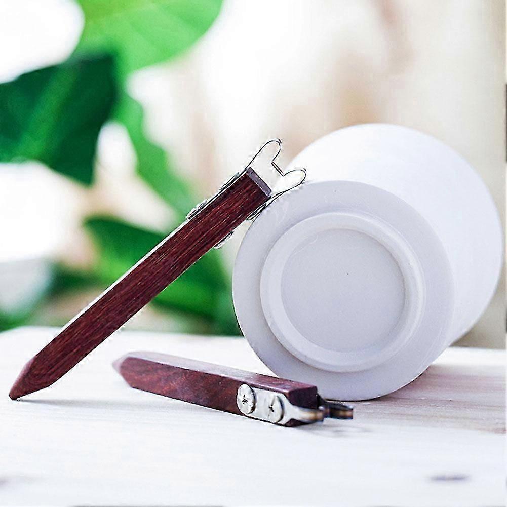 Wooden Handle Clay Bottom Trimming Pottery Tools Modeling Ring Foot Scraper