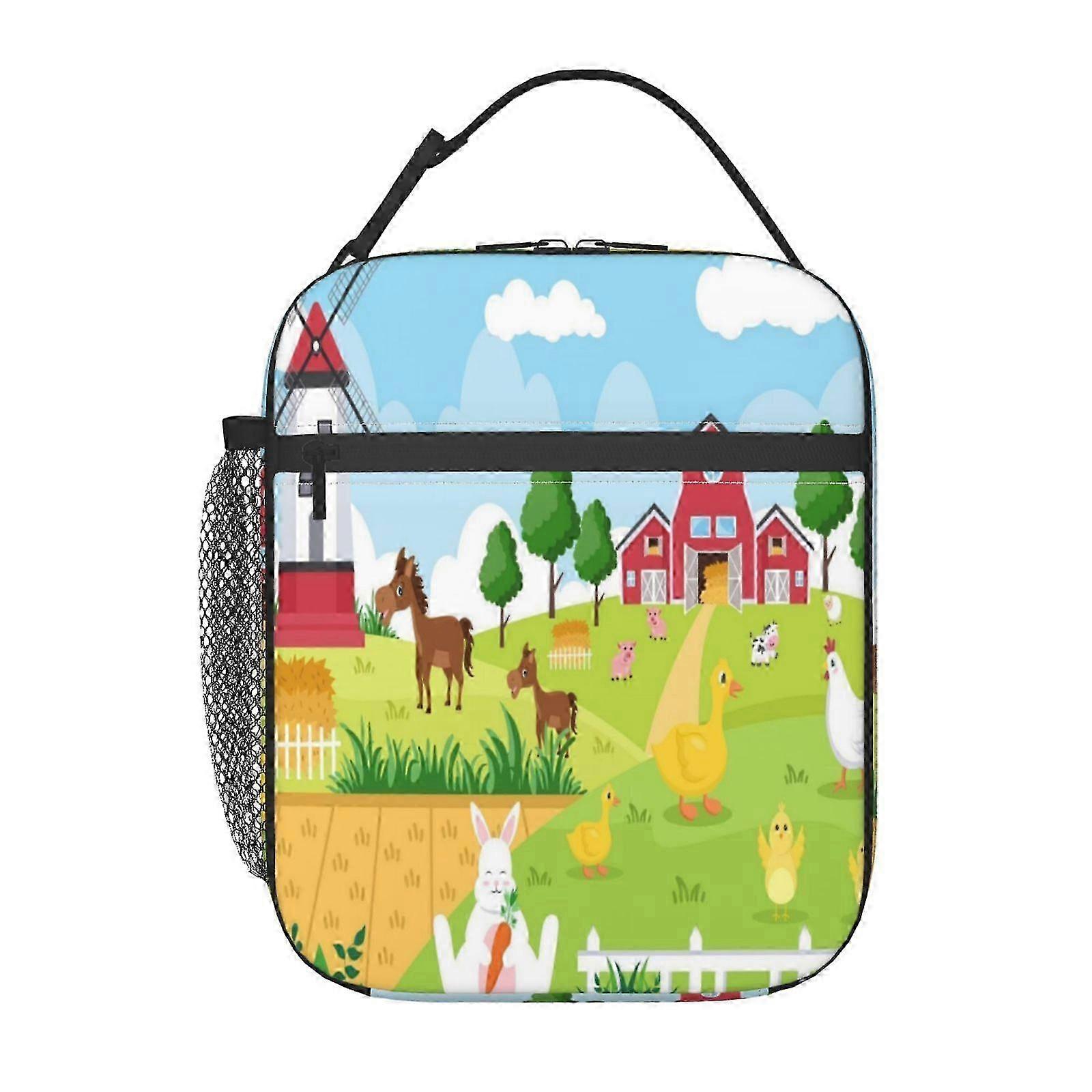 軽量で折りたたみ可能なデザインの環境に優しいフードキャリアランチボックス、調節可能なショルダーストラップ、農業愛好家に適しています