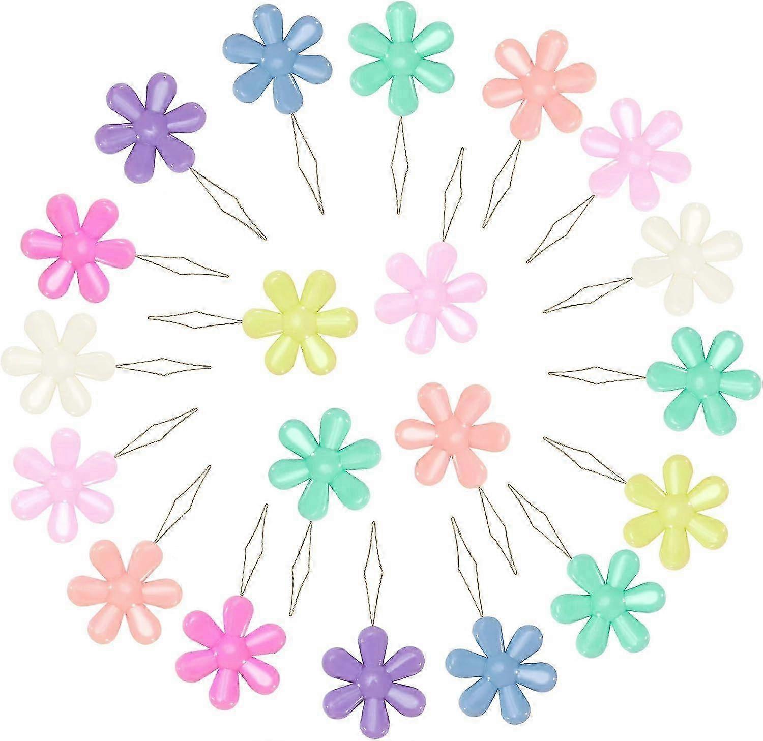 20 Colorful Sewing Threading Tools, Flower Needle Threaders Kit Perfect for Various Sewing Projects