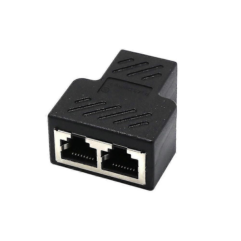 1 bis 2 zwei weibliche Anschlüsse Cat5/6/7 RJ45 Splitter LAN Netzwerk Internet-Adapter