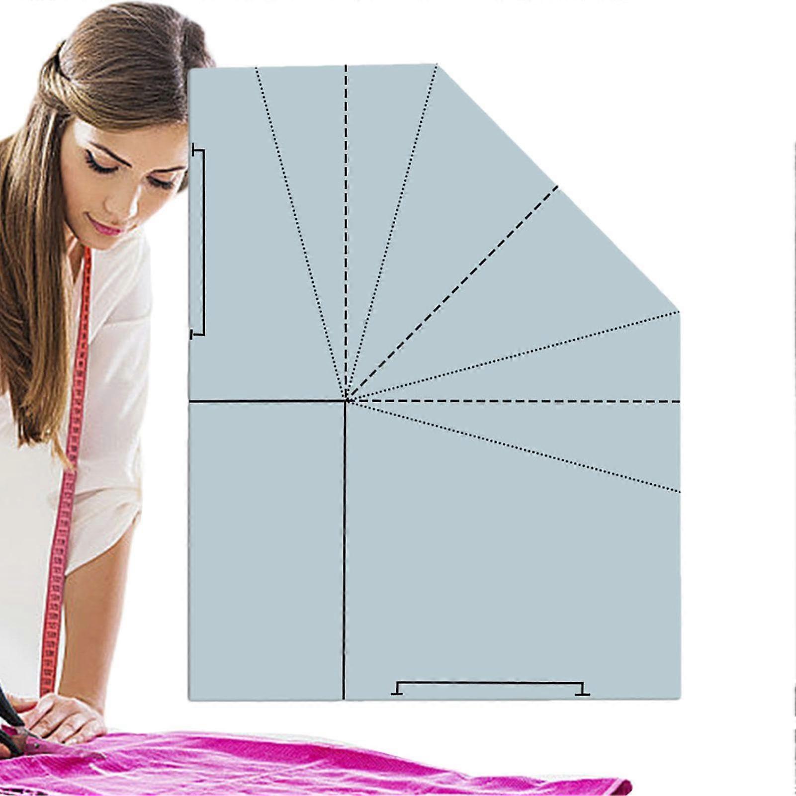 Sewing Pattern, Sewing Machine Models, Acrylic Sewing Ruler with Multifunctional Storage Basket Reusable Stencil for Making Bags