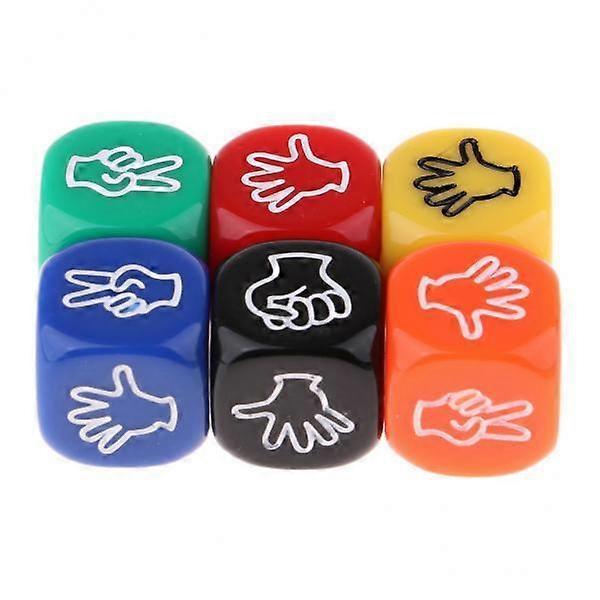 10X 60x Six Sided Rock Paper Scissors Dice Board Game for Party Games
