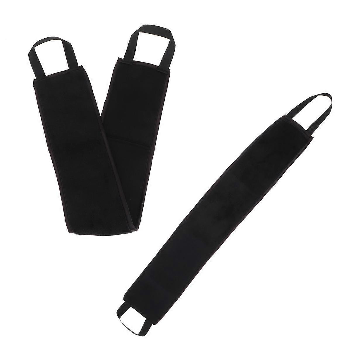 Towel with Comfortable Band for Easy Tanning Oil Spreading