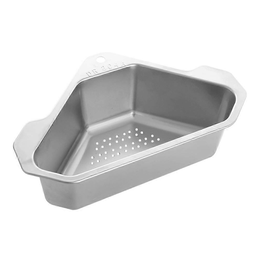 Stainless Steel Drain Basket for Kitchen Sink Versatile Washing Filter Basket with Hollow Design for Air Ventilation and Safe Vegetable Draining