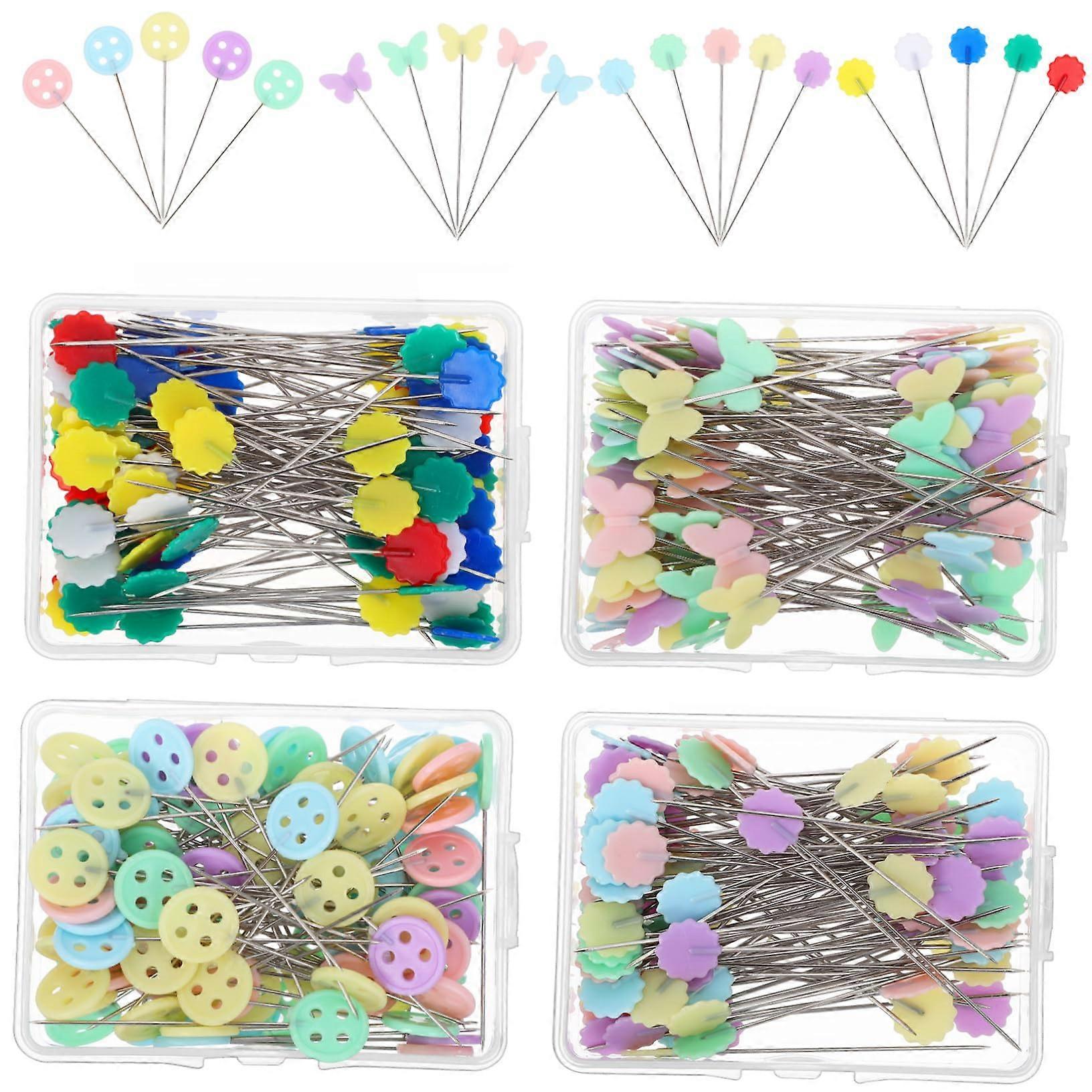 400 pieces p quilt p multicolored p for sewing projects pin with head sewing needle for fabric