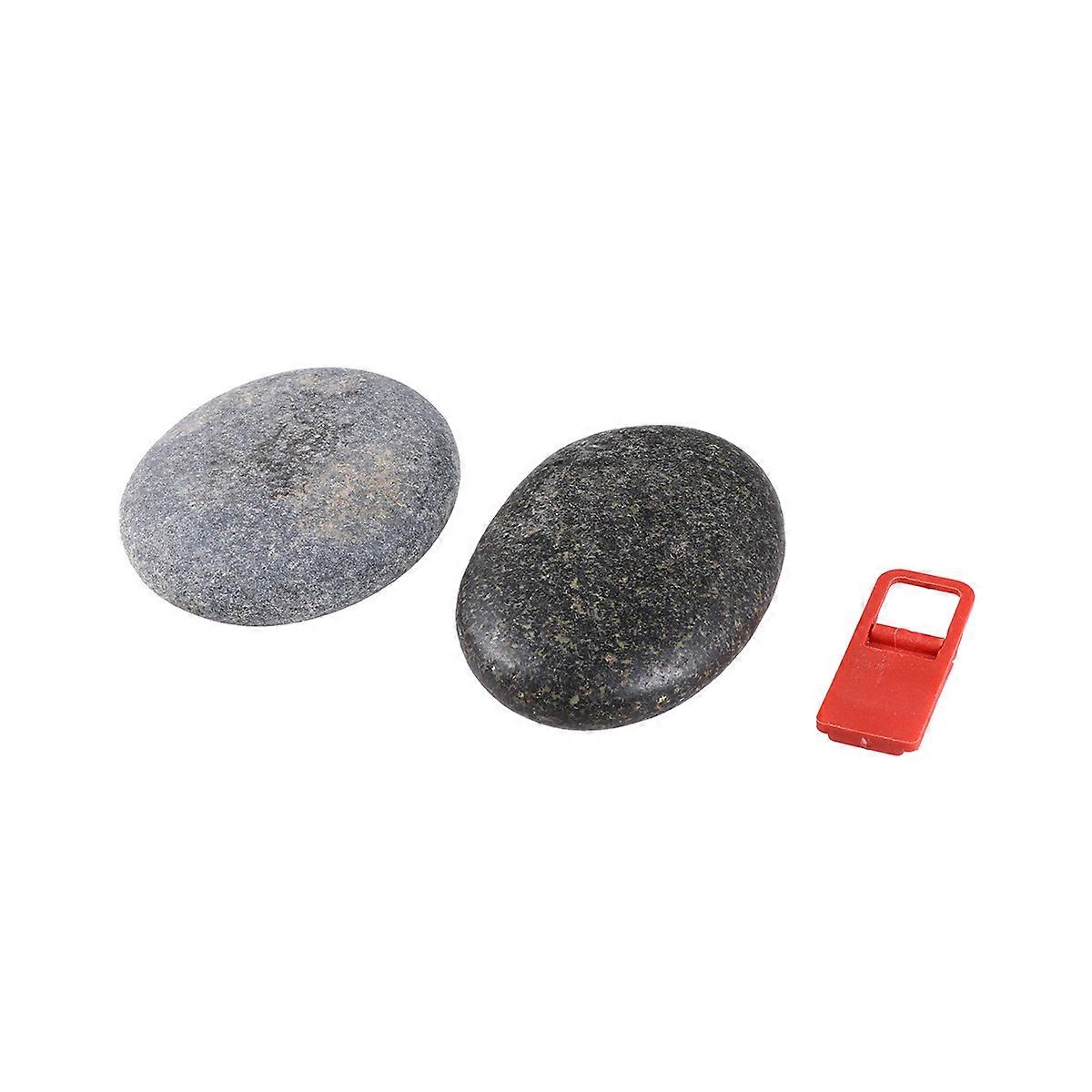 الأحجار الحرفية DIY اللوحة الحجر الرسم الإبداعية مرسومة باليد DIY الحصى الطبيعية الهواة ممارسة المنزل 8-10 سم 2 قطعة