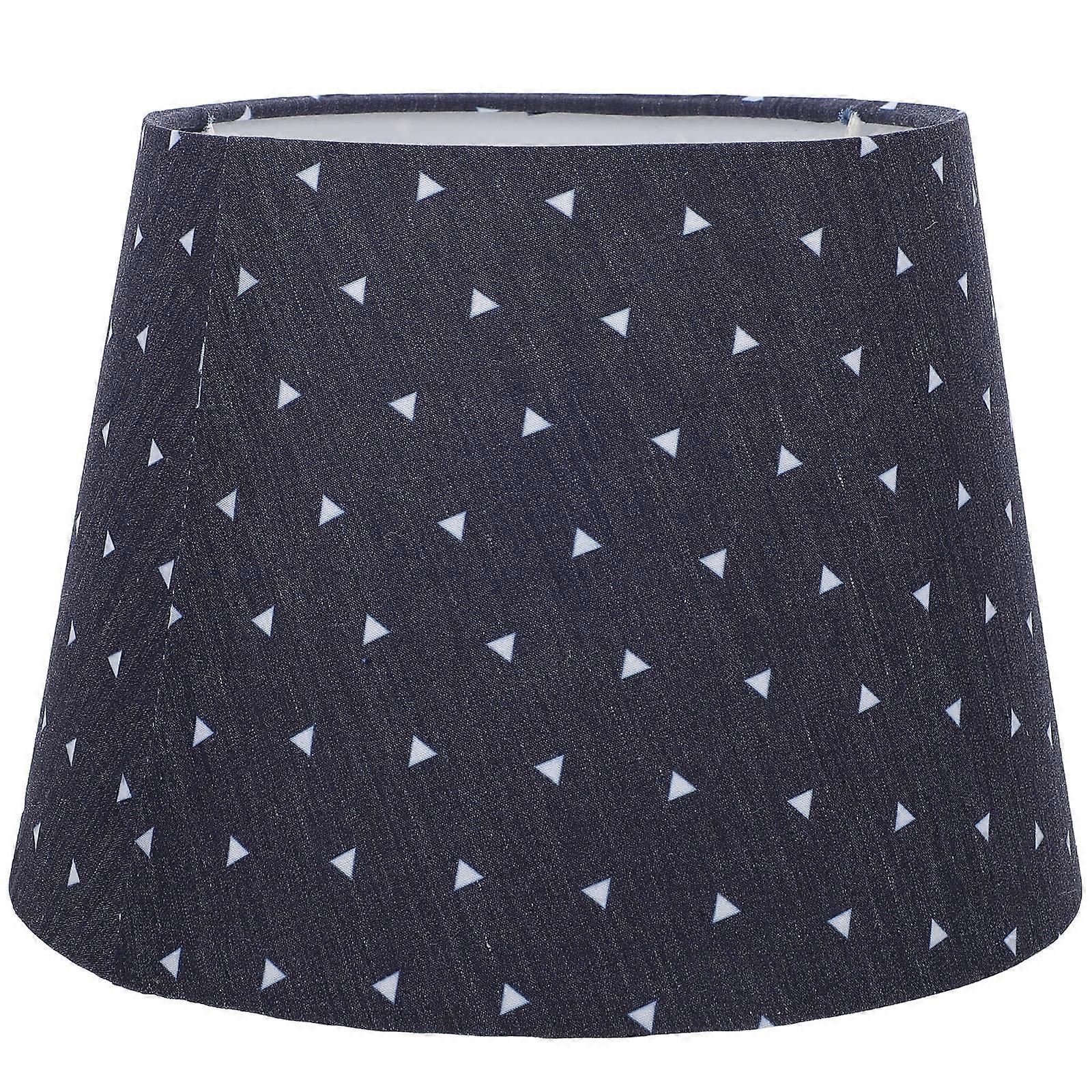 Fabric Cloth Lampshade Round Table Lamps Printing Lamp Shade for Home Decorative 22X22X15.7CM 1Set