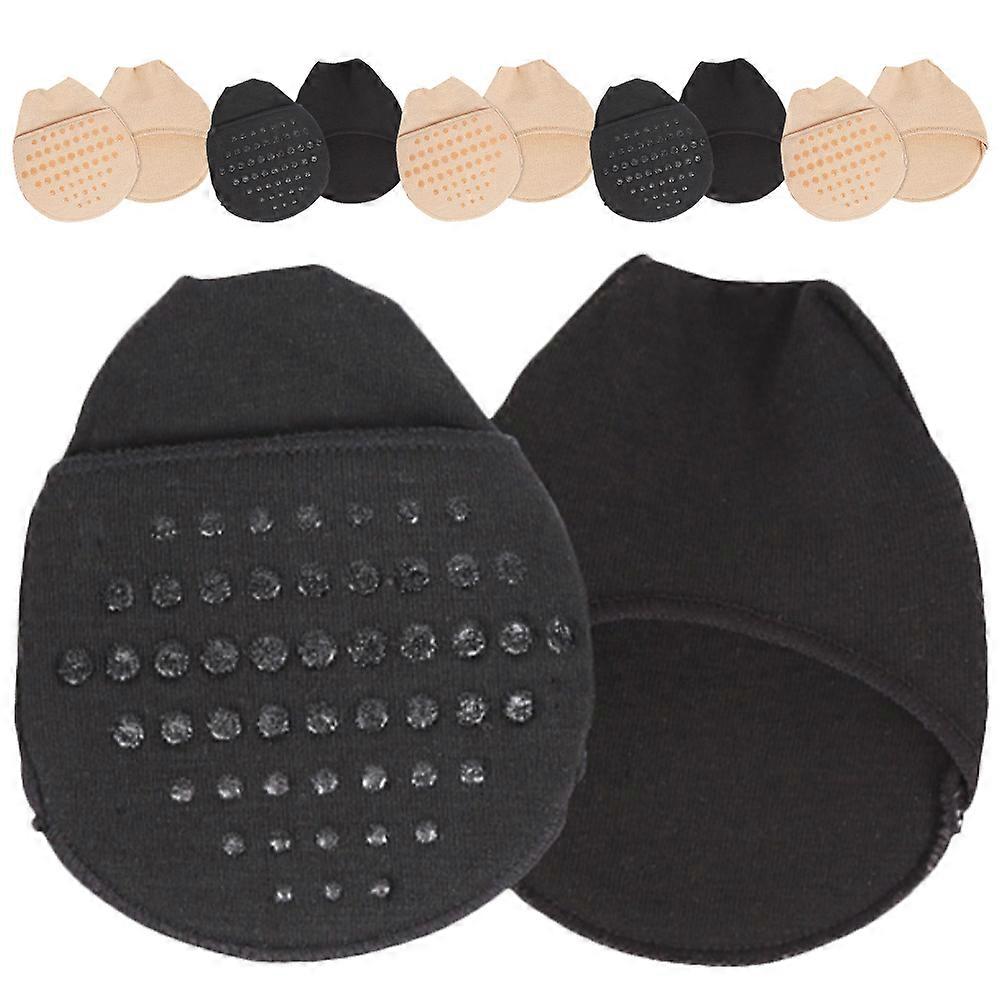 Breathable Half Palm Socks Women Invisible Anti-slip Comfortable Liner Socks 6 Pairs