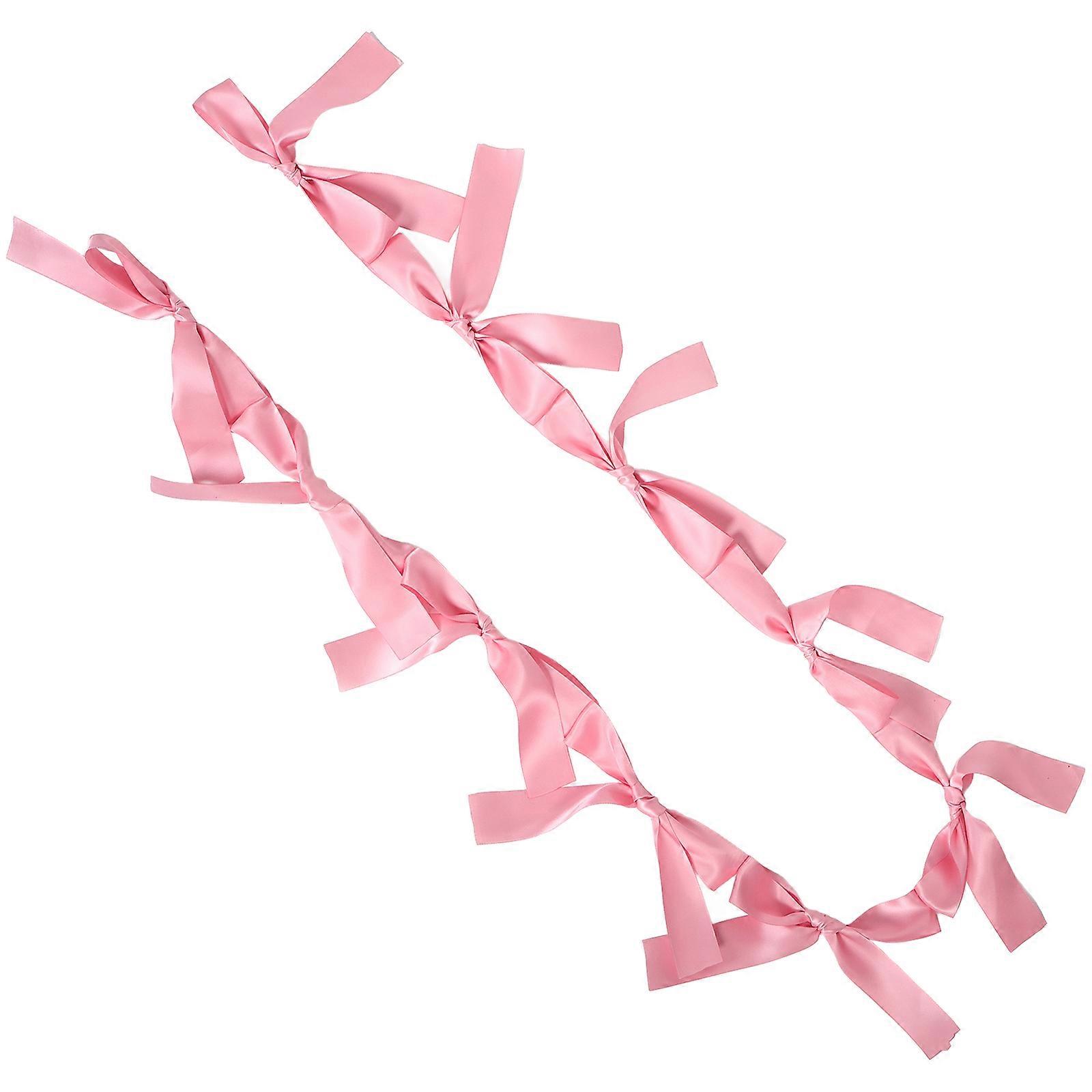 Bow Hanging Banner for Birthday & Valentine's Day Decorations – Cute Photo Backdrop Party Prop, Robust Bowknot Garland for Special Occasions,