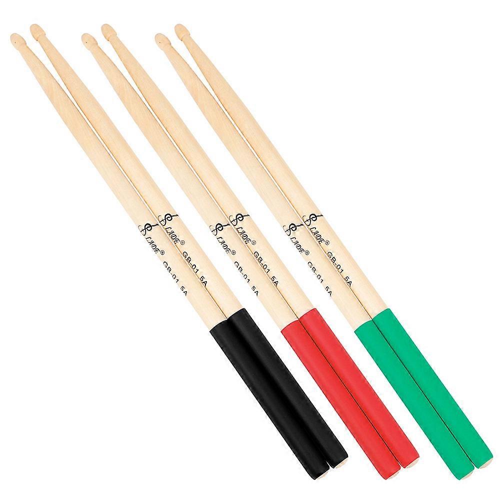 Percussion Sticks Drumstick Hard Maple Drumsticks for Practice Sessions Universal 5A Model 6Pcs