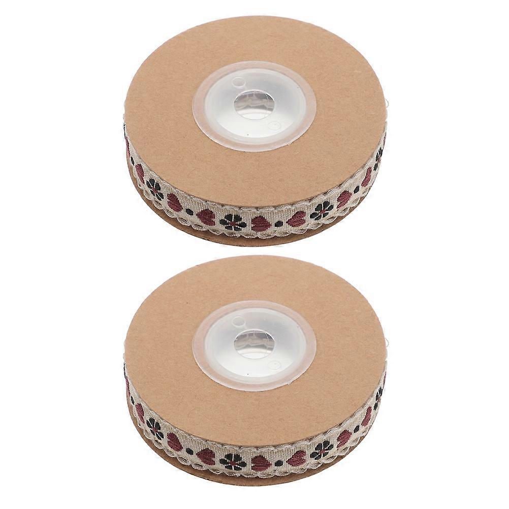 Vintage Floral Ribbon Multi Polyester for Crafts Trim with DIY Versatility