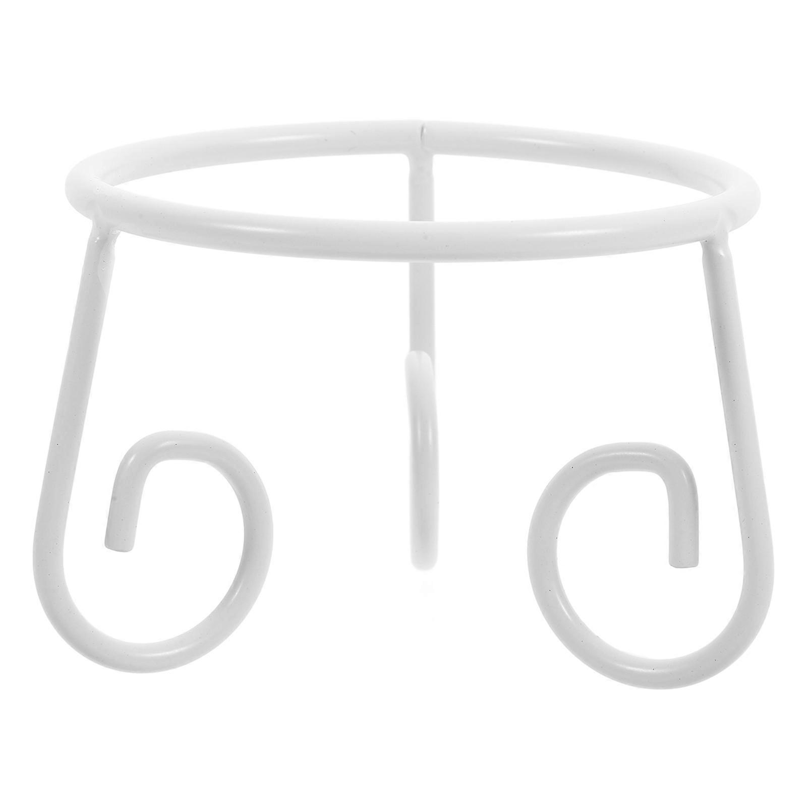 Garden Sphere Display Stand White Iron Easy Setup Displaying Stand for Display