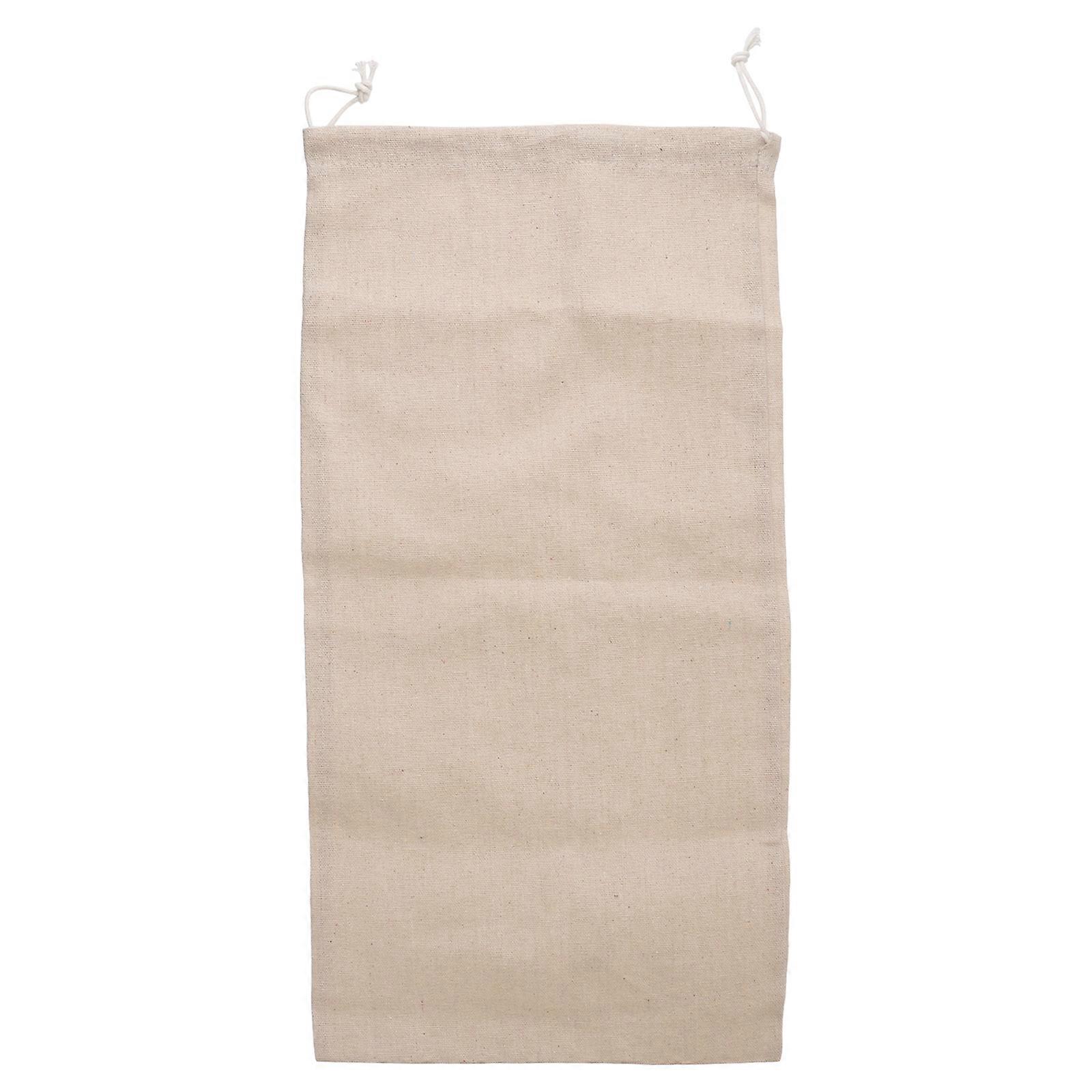 Reusable Cotton Bread Bag with Drawstring Closure – Natural Loaf Pouch for Homemade Bread Storage, Breathable & Easy to Clean for Kitchen Use