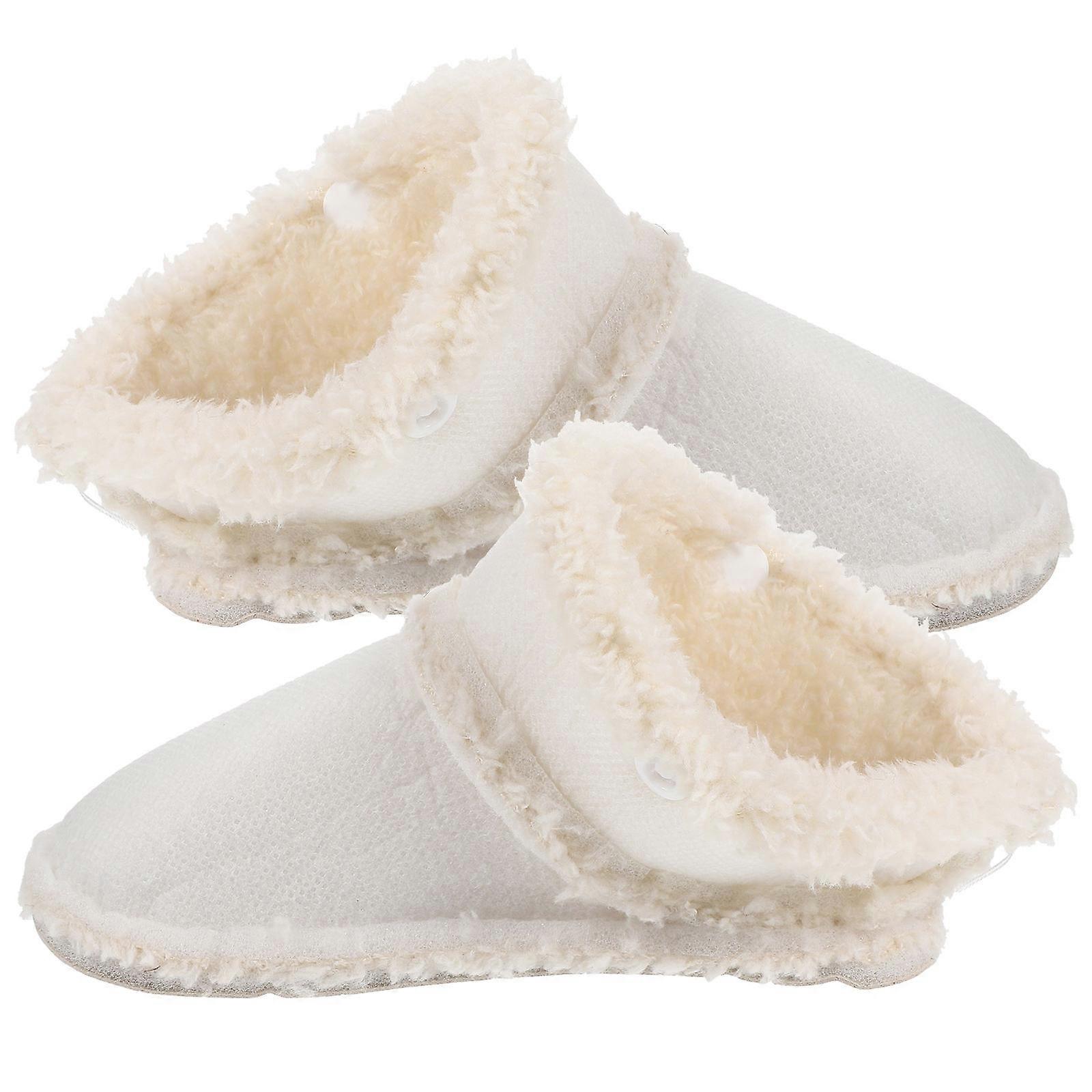Fuzzy Warm Liner Winter Plush Shoe Inserts Inner Length 17.5-18.0cm Kids Shoes 1 Pair