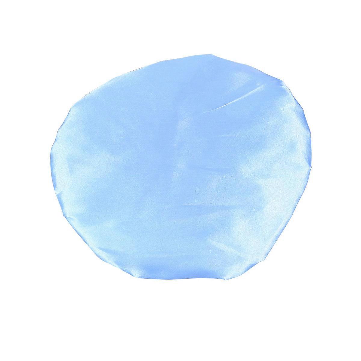 Reusable Waterproof Shower Cap Double Layer Design For Bathing And Makeup Application 1Set