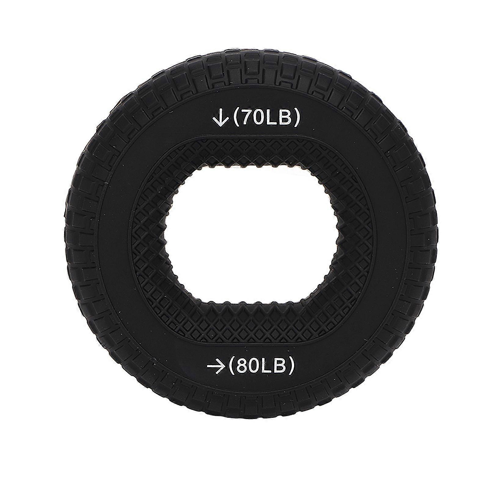 2025 Latest Model Hand Grip Strengthener Soft Silicone Black 70 to 80LB Portab...