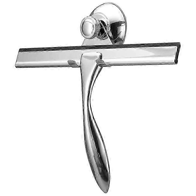 Premium Stainless Steel Squeegee for Shower Doors, Bathroom, and Car Glass, All-Purpose Cleaning Gl