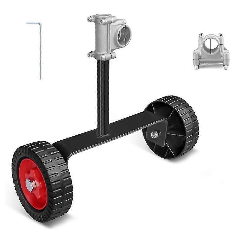 Portable Support Wheel Kit for 28mm Handle Lawn Mower with Support Frame and Mounting Base