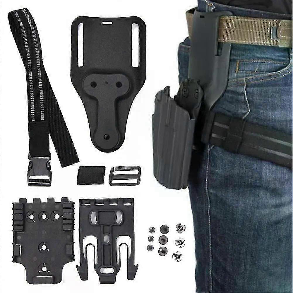 Anti-slip Elastic Gun Holster Strap Drop Leg Holster Thigh Strap QLS 19 22 Mid-low Belt Loop Fit For Glock SIG