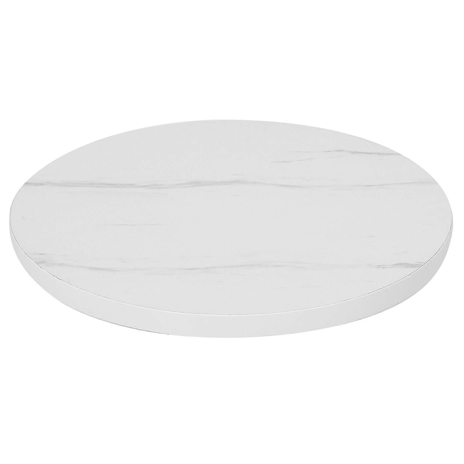 Rotating Food Serving Turntable White Color Dining Table Spinning Tray 1Set