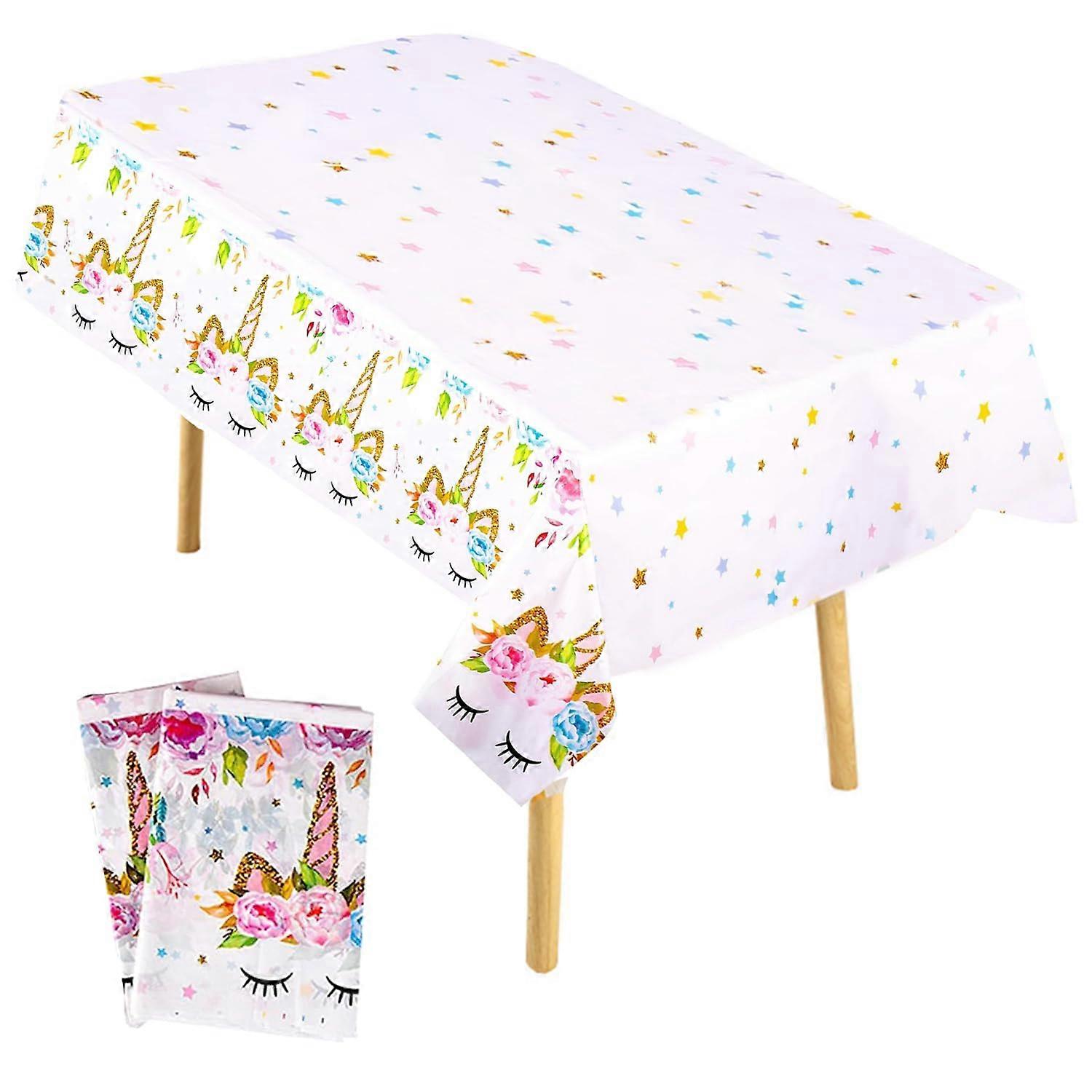 Unicorn Table Runner, Pack of 2, Waterproof, 10 x 20 cm, PVC, WipeClean