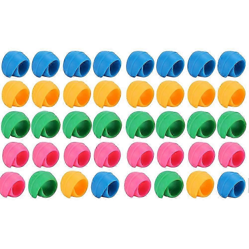40Pcs Colorful Silicone Bobbin Clips for Sewing Thread Accessories