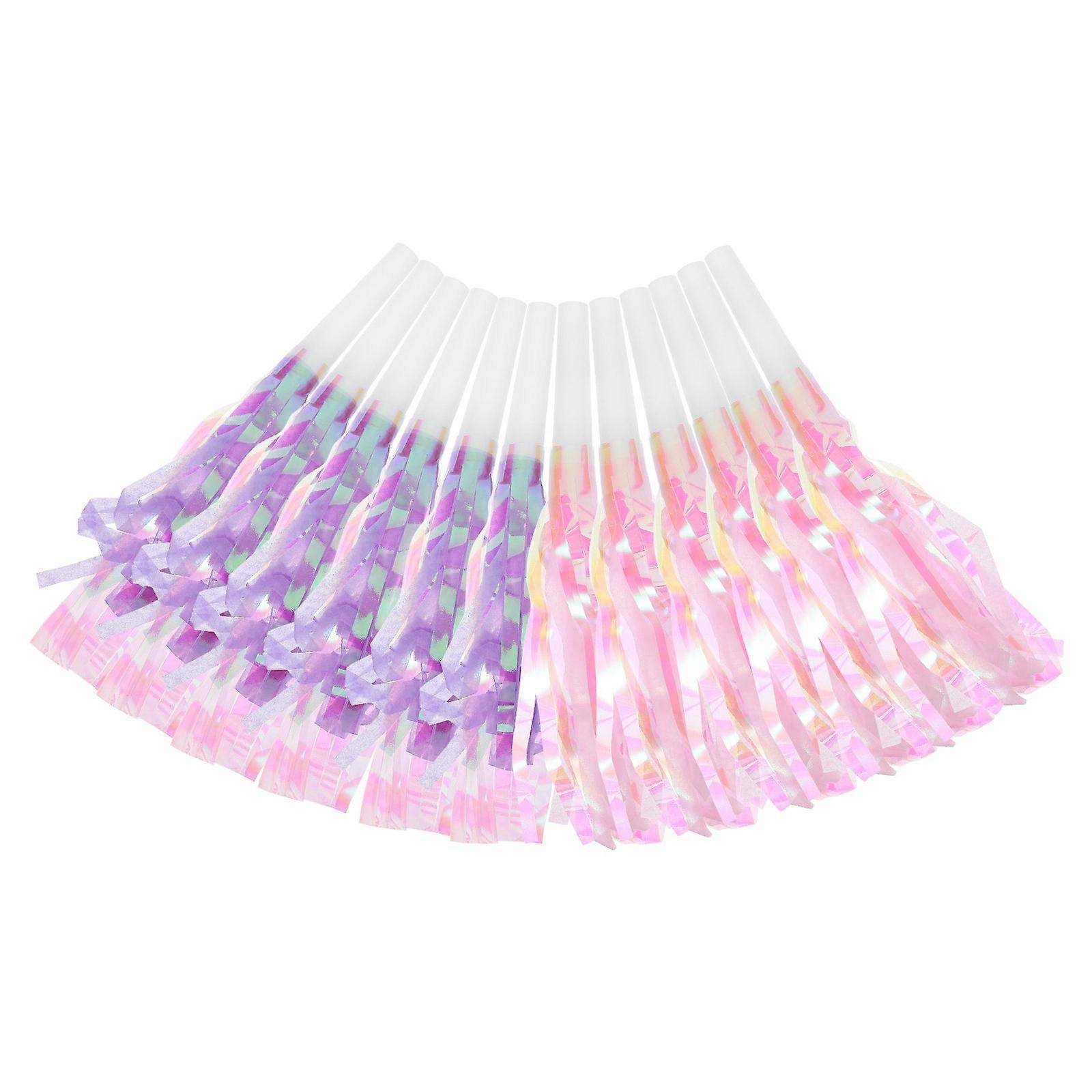 Colorful Party Blowouts Whistles 12pcs Set Fun Noisemakers for Birthdays, Festivals, Sporting Events, Enhance Party Atmosphere, Safe for Adults
