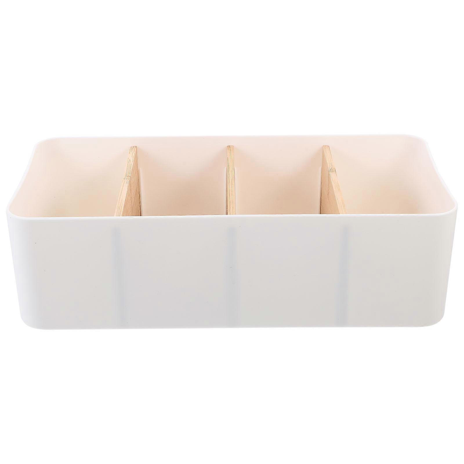 Organizer Box Practical Storage Container Simple Style Compartmentalization PP Material 1Pcs