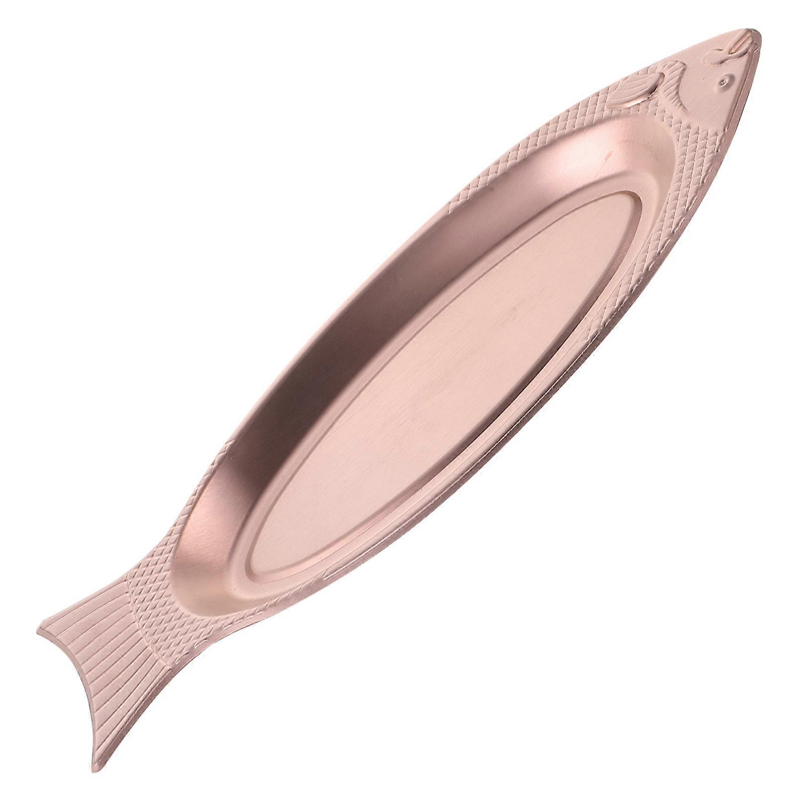 Grilled Fish Plate Reusable Food Preserving Tray 35X14X1.5CM Smooth Surface Design 1Set