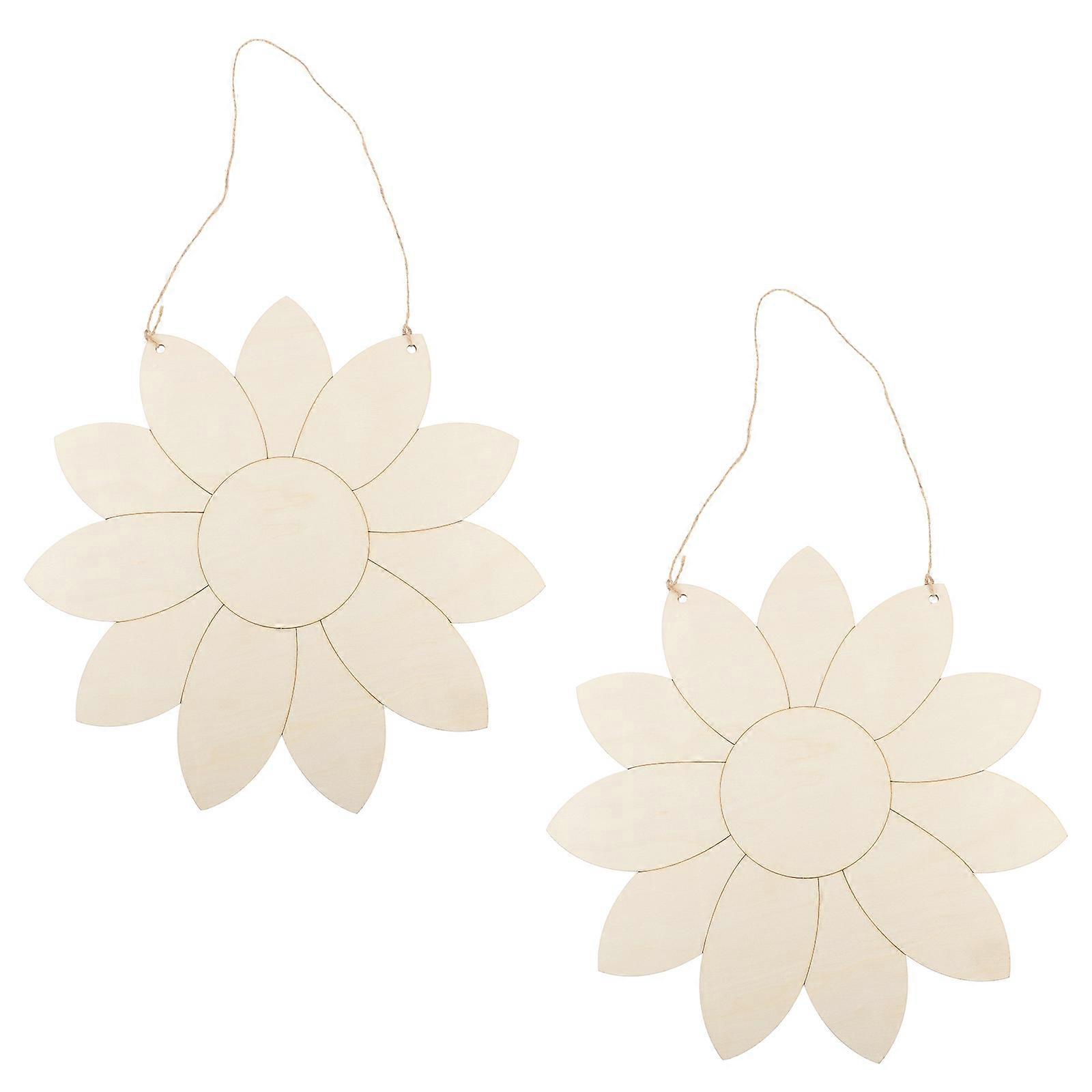 علامة باب فارغة الخشب معلق ديكور علامة أصحاب المنازل DIY الحرف 30X30CM الخشب غير المكتمل 2 قطعة