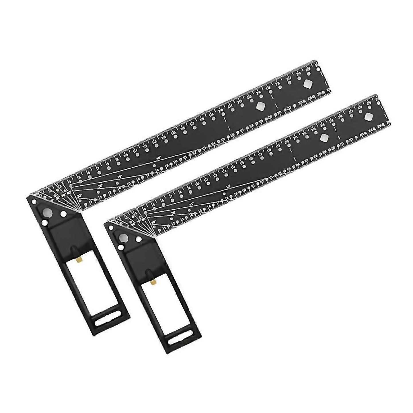 For 2pcs Woodworking Square Ruler Compatible For Precise Measuring,square Ruler