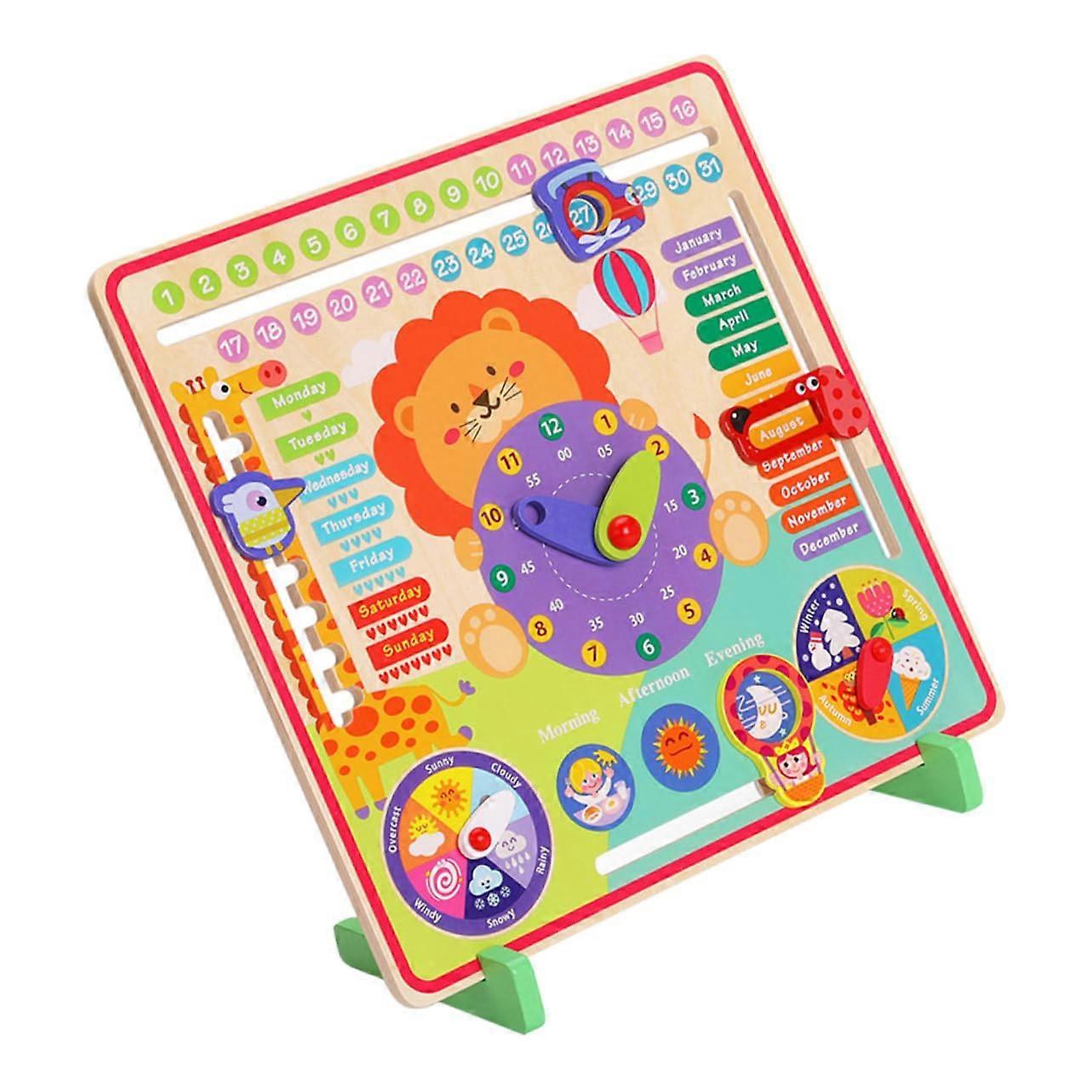 1in1 Learning Toy for Multifunctional Digital Watch with Calendar and Season Recognition to Enhance Time Awareness for Early Education for Boys