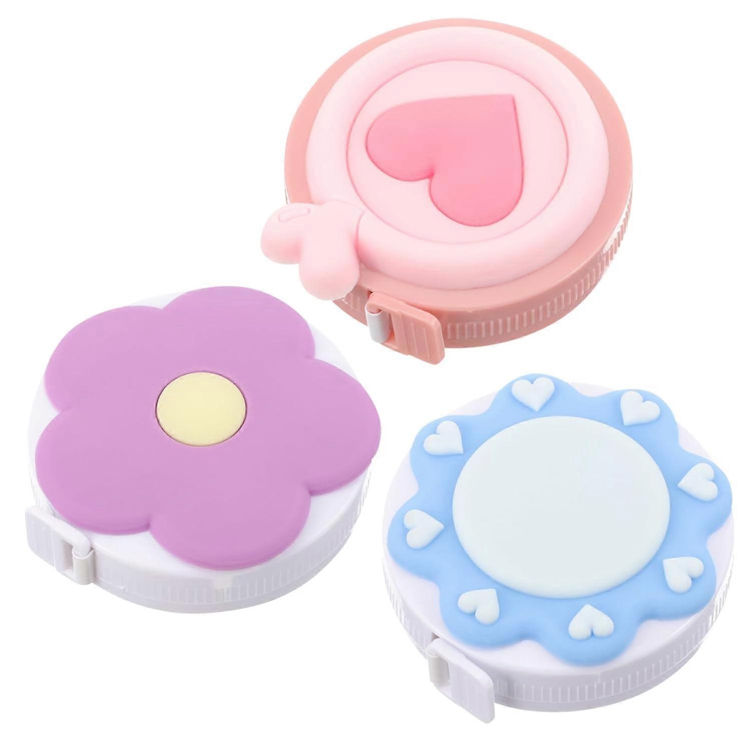 Retractable Tape Measure for Sewing 3 Pack Mini Compact Body Tape Meas