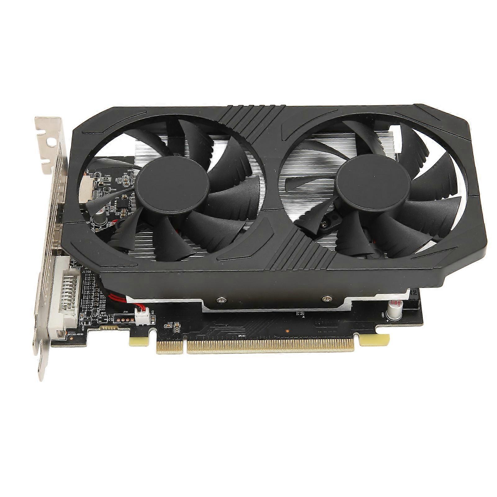 RX560 GPU 128bit Graphics Card 4GB GDDR5 60Hz Output 4K Dual Cooling Fans Computer Accessories for Gaming PC