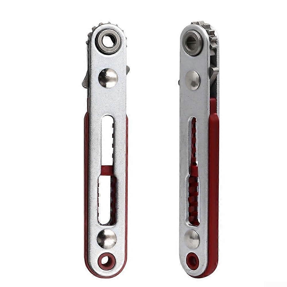 Mini Ratchet Wrench Set with Double Drive Head, Easy to Use in Tight Areas, 15 Teeth, Works with