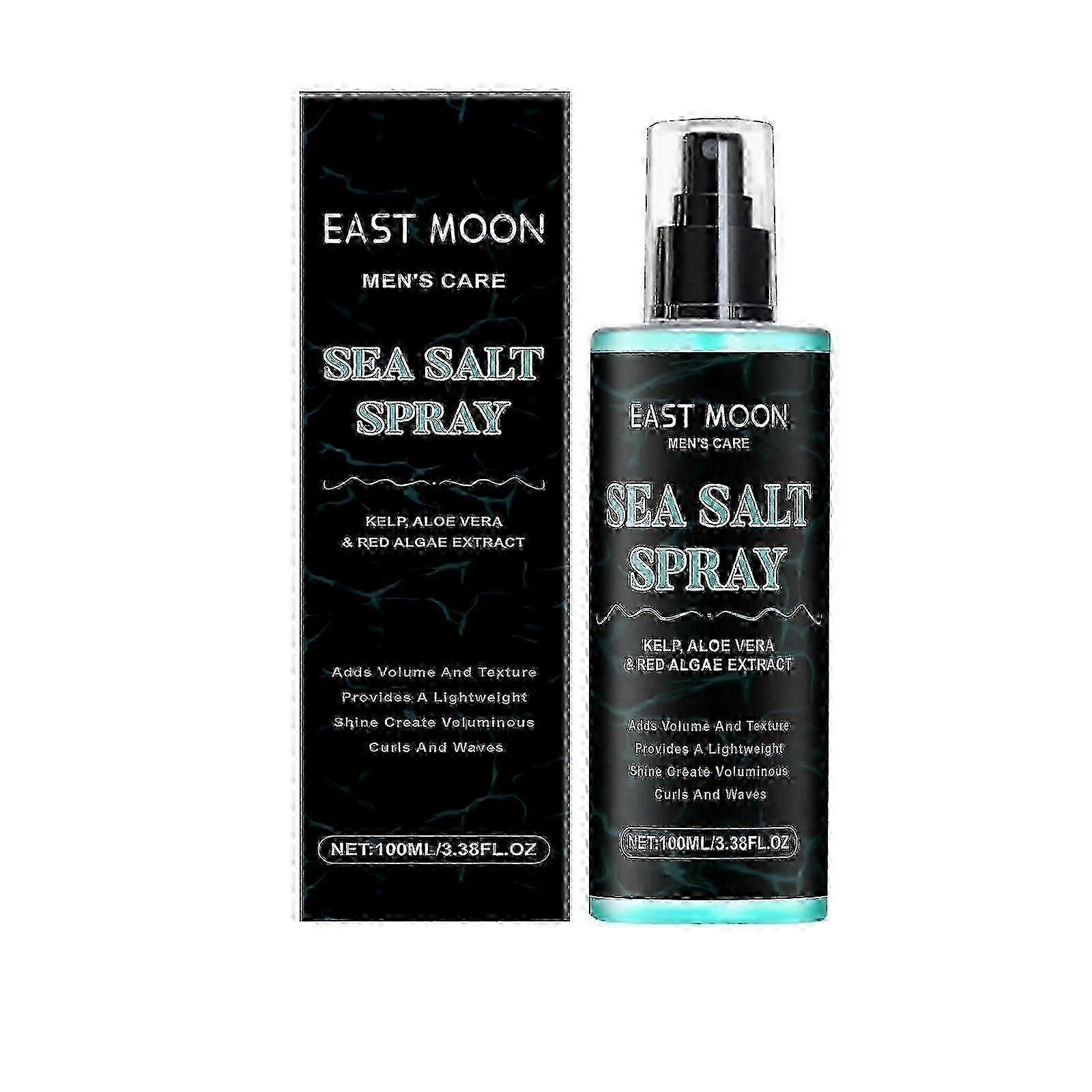East Moon Men's Sea Salt Styling Spray Hair Fluffy Lazy Refreshing Styling Not Collapse