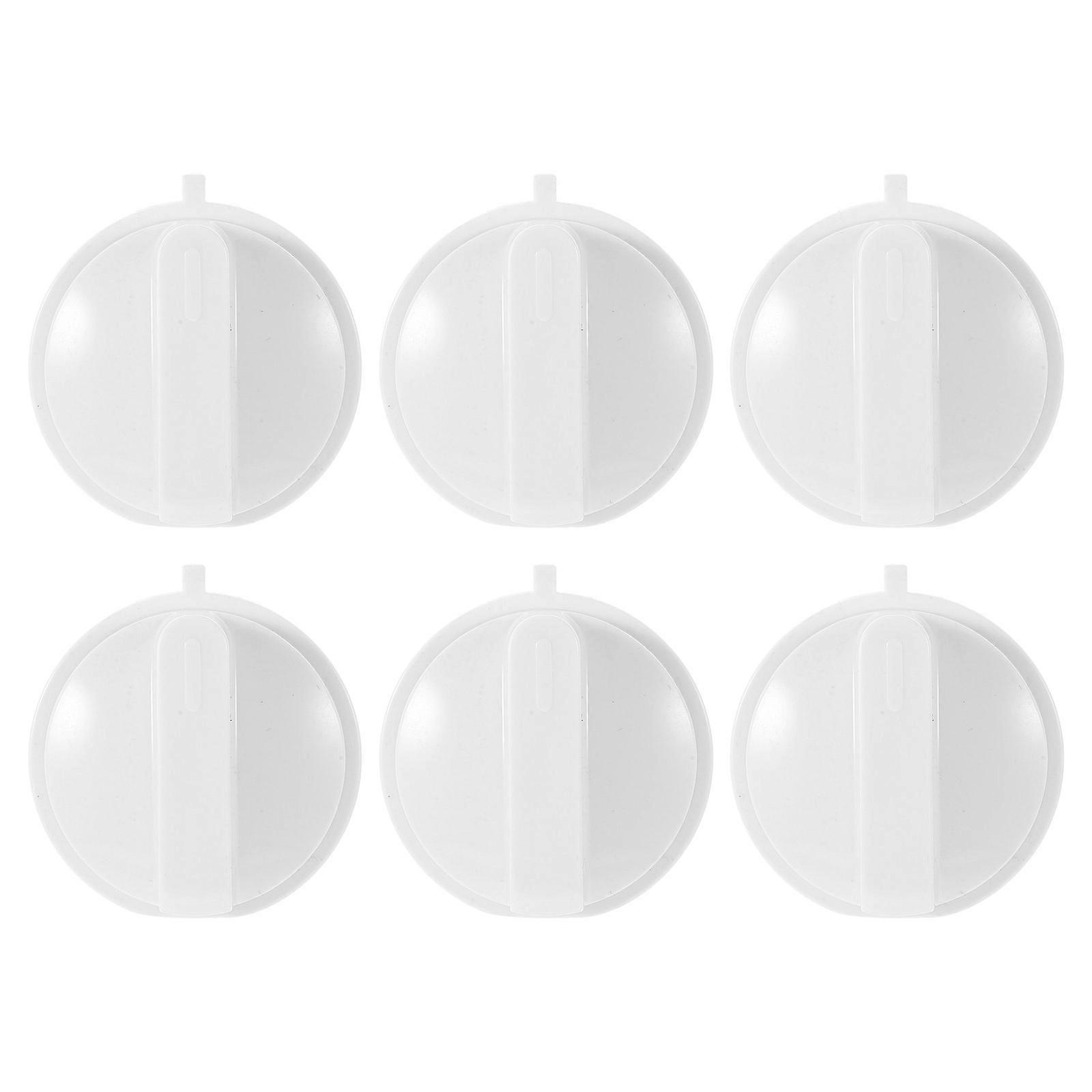 6pcs D Shaped Microwave Timer Knobs, Electronic Control Replacement for Various Models, Intuitive Level Design