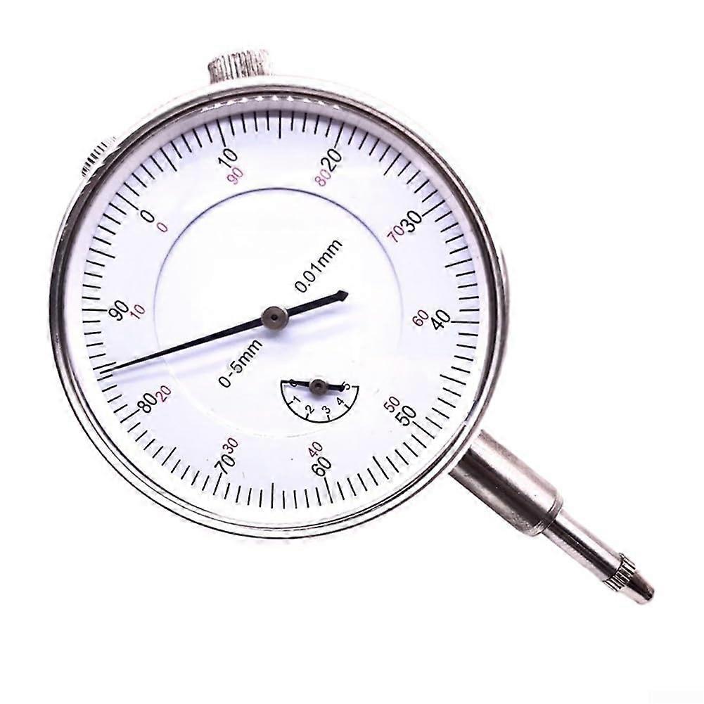 Dial Indicator 0-10 Mm Range, 0-5 Mm Variant, 0.01 Mm Precision Measuring Tool
