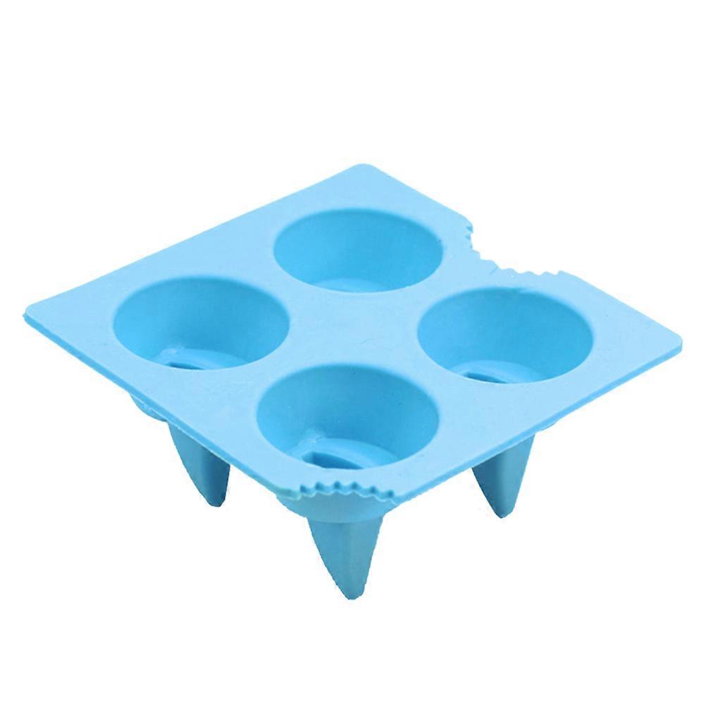 1pc Shark Fin Ice Grid Ice Mold Creative Novel Ice Making Mold for Home (Blue)