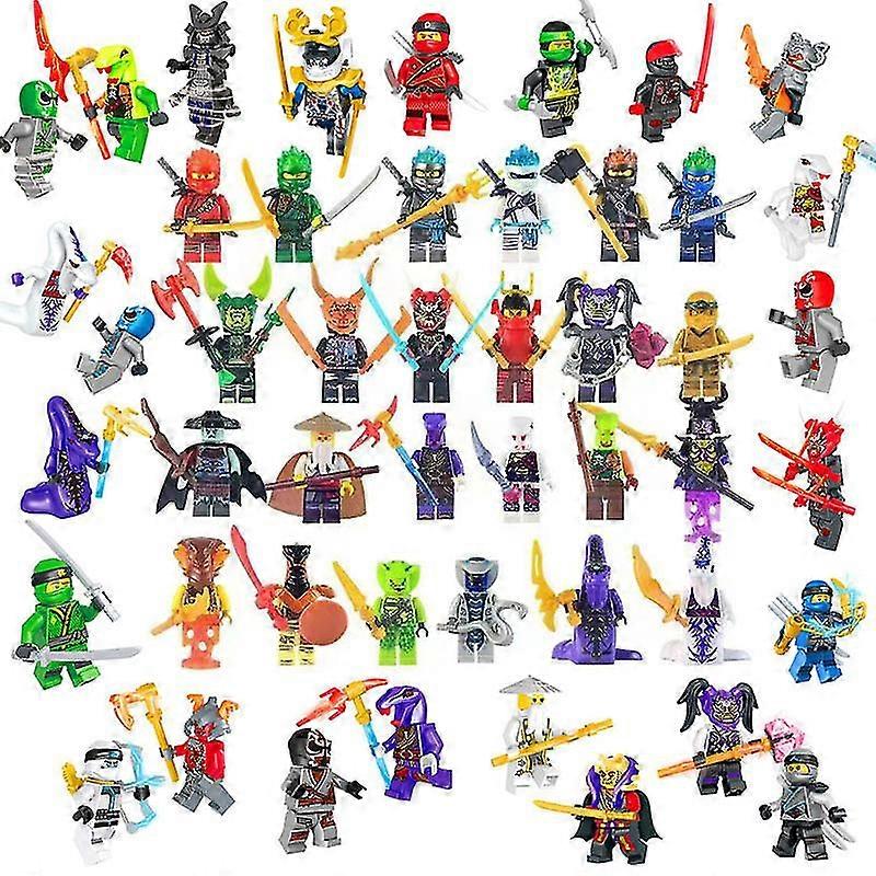 2025 طقم من 48 نينجا مقابل باسيليسك هورد نينجا شخصيات مكعبات بناء ألعاب أطفال 5 سم