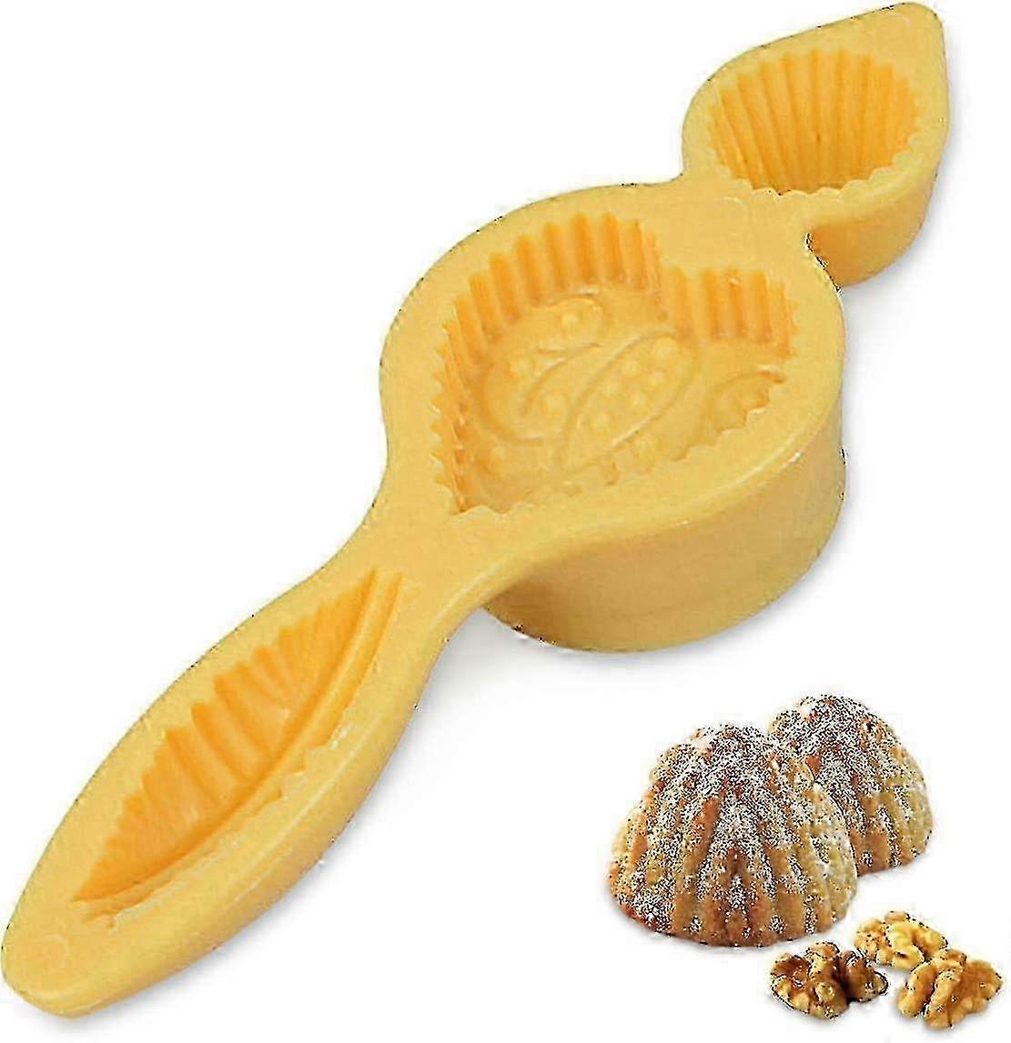 Heart-Shaped Moon Cake & Cookie Mold Set - 4 Design Stamps for Maamoul Cookies and Mooncakes Baking