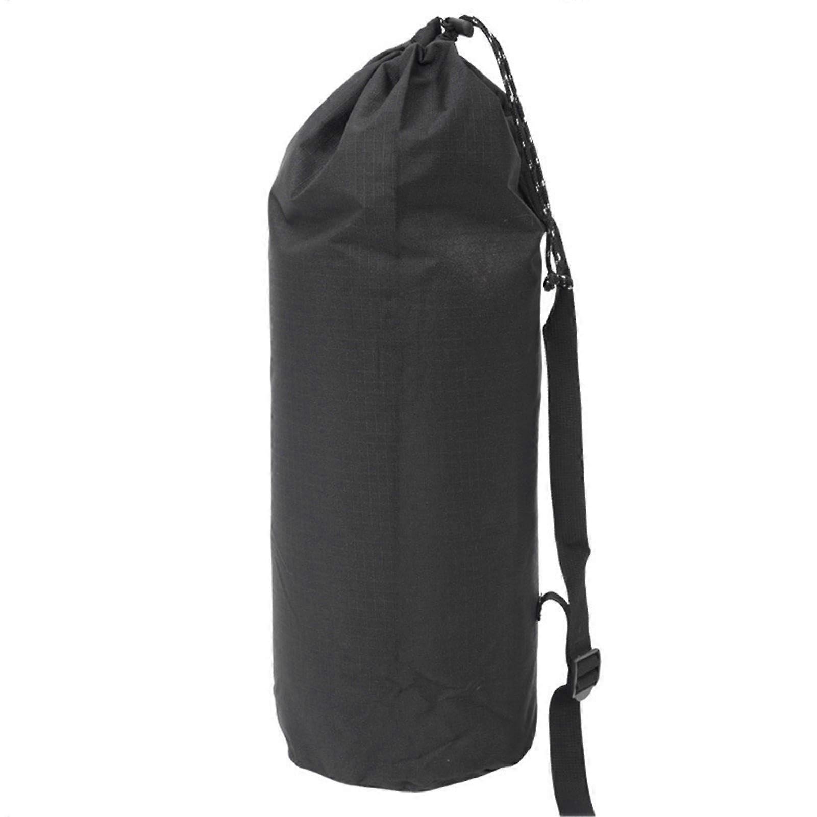 Portable Camping Storage Bag, Heavy Duty Black Carry Bag with Wide Handle for Hiking, Travel, Picnic & Outdoor Gear