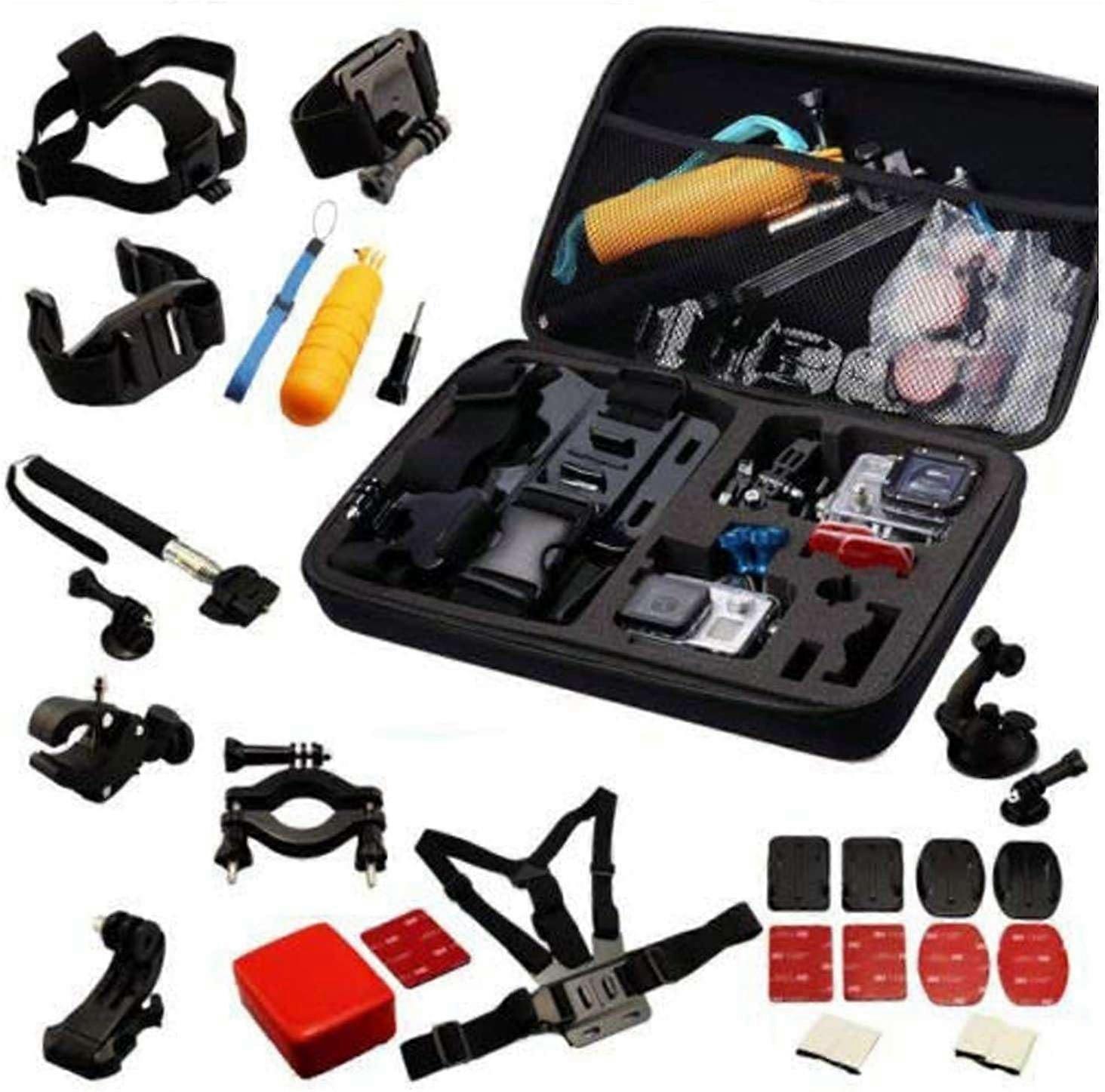 30-in-1 Action Camera Accessory Set Eva Case Included Compatible With Xilecam 4K WiFi Action Camera