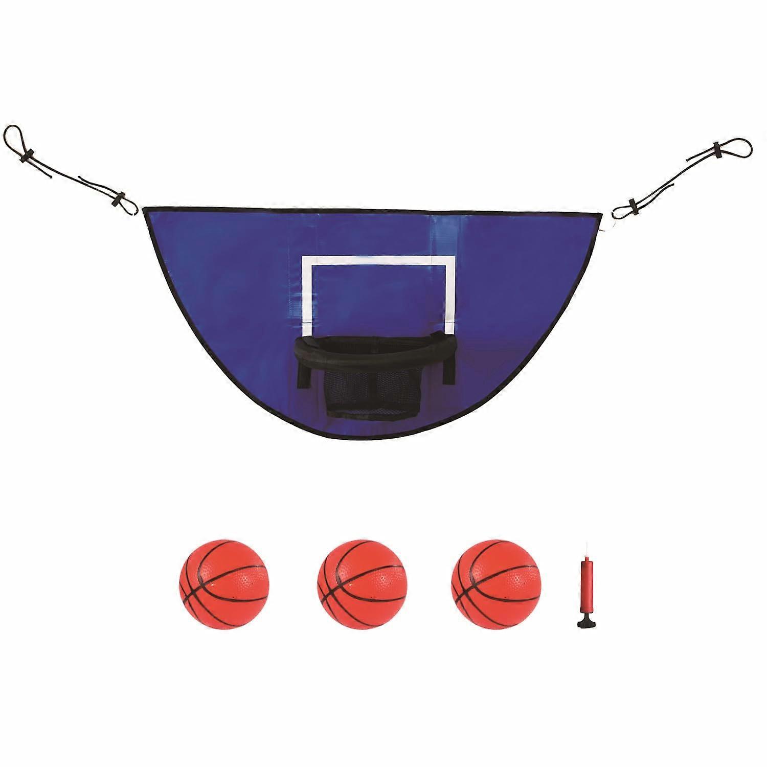 Trampoline Basketball Hoop with 3 Mini Basketballs for Indoor Outdoor Use